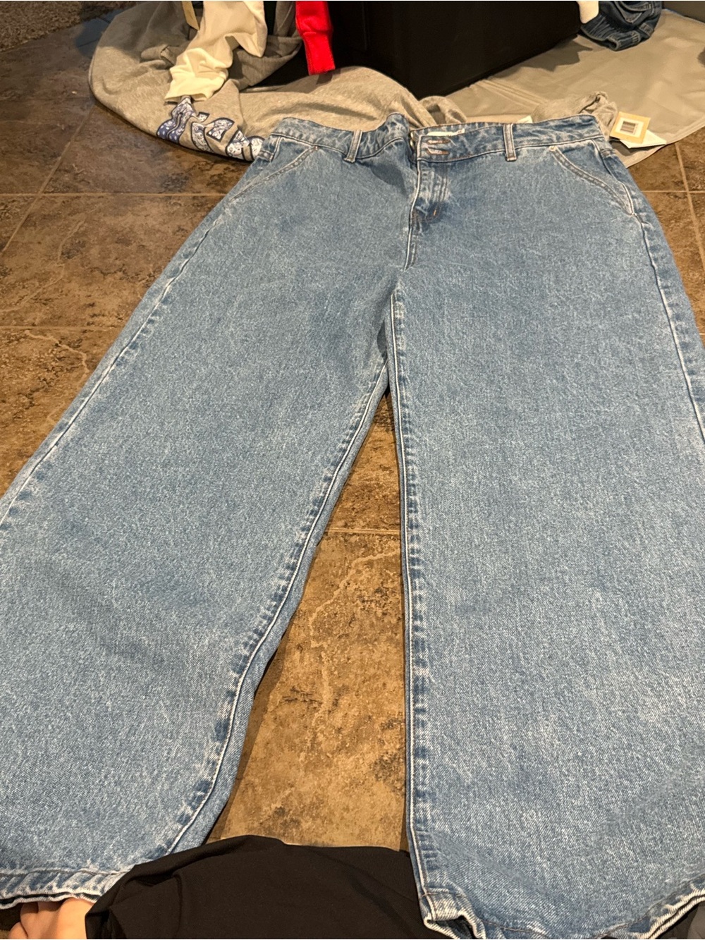 💙Wide Leg High-Rise Women’s Jeans - Light Blue